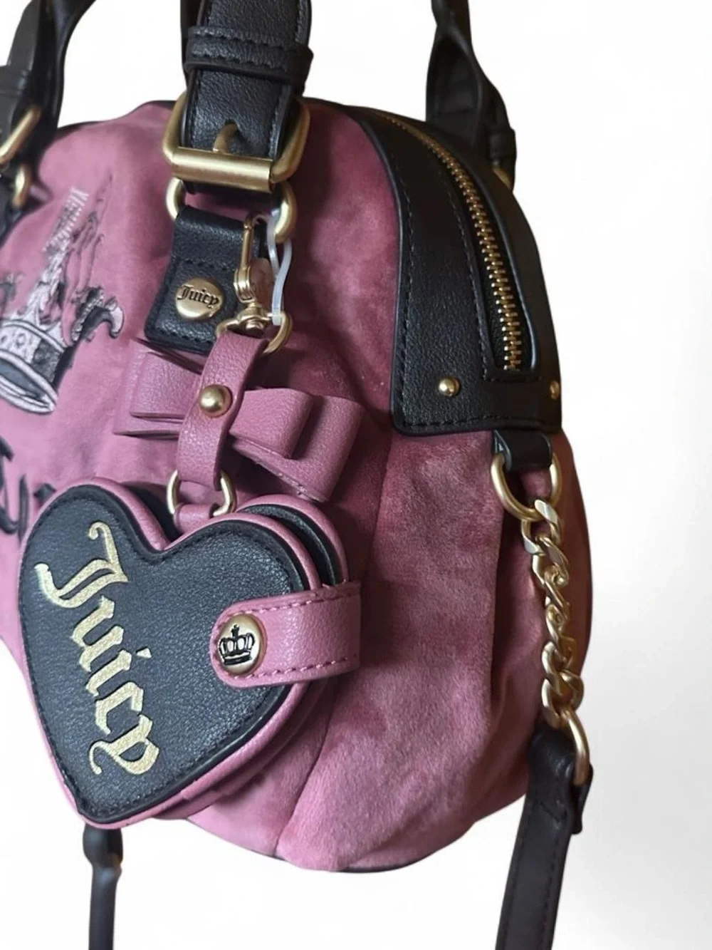 Juicy Couture “Juicy Crown Satchel”, chateau rose